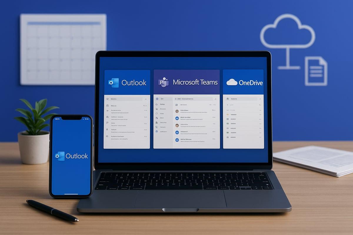 Aplicativos Microsoft 365 para produtividade, e-mail e colaboração de empresas no Brasil