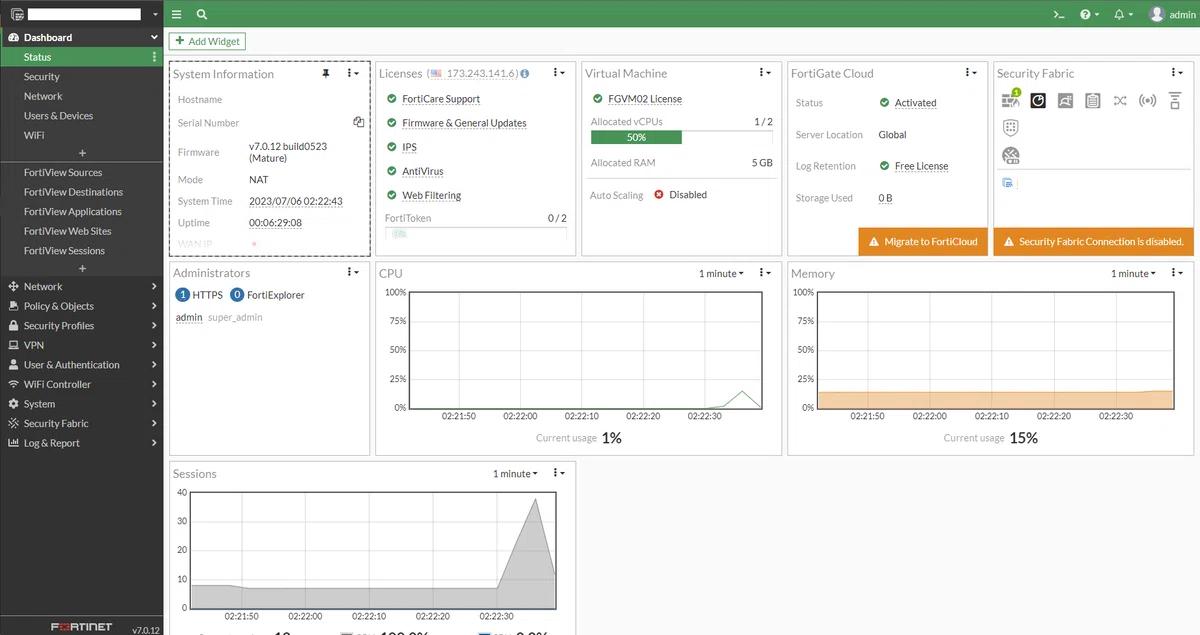 Especialista prestando suporte a firewall FortiGate em empresa de Curitiba
