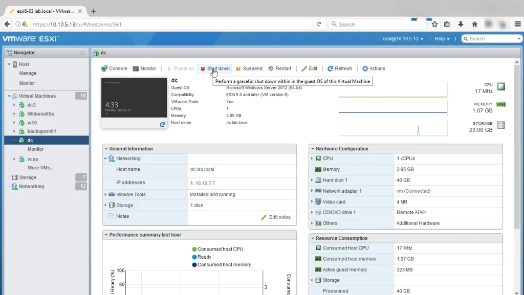 Infraestrutura VMware vSphere Hypervisor instalada para virtualização de servidores de empresas no Brasil